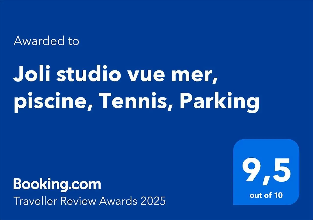 Apartment Joli Studio Vue Mer, Piscine, Tennis, Parking Antibes